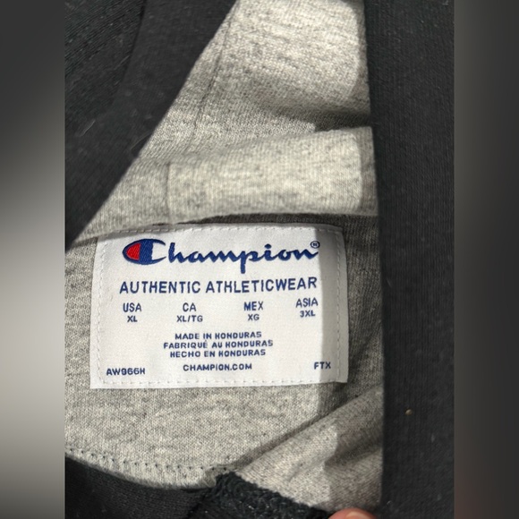 NWOT Champion Black Hoodie - Picture 3 of 4